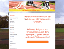 Tablet Screenshot of lav-habbelrath.de